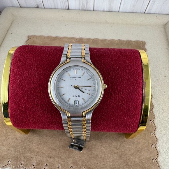 Fabulous Vintage Swiss Made Wittnauer Gold and Stainless Steel Dress Watch - Picture 3 of 10